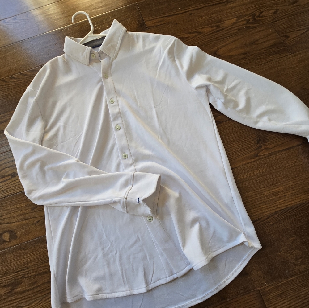Twillory Athleisure Classic White Men's Shirt - L
